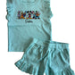 Frill style anglaise personalised shorts & top set - Mickey & Friends