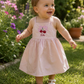 Cherry Kids personalised strappy summer dress