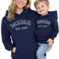 Adults Varsity Mama Daddy personalised hoodie