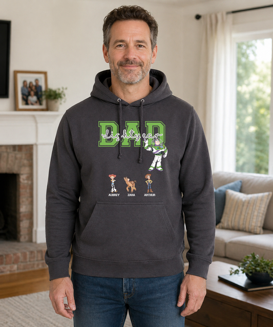 Dad Lightyear Fathers Day personalised Adults Hoodie