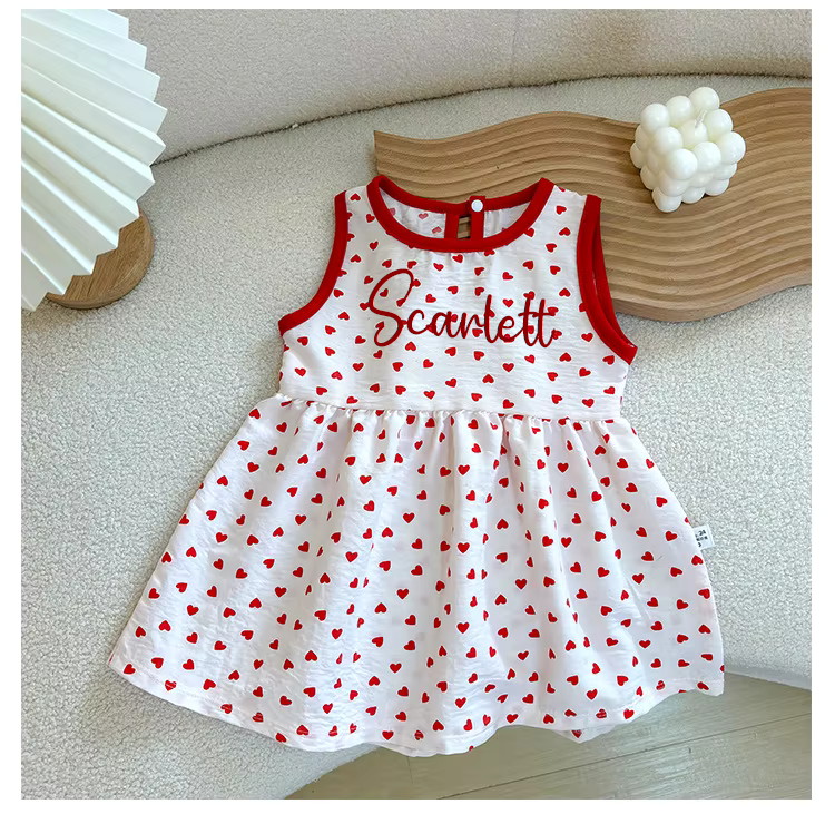 Patterned personalised childrens summer dress - various designs