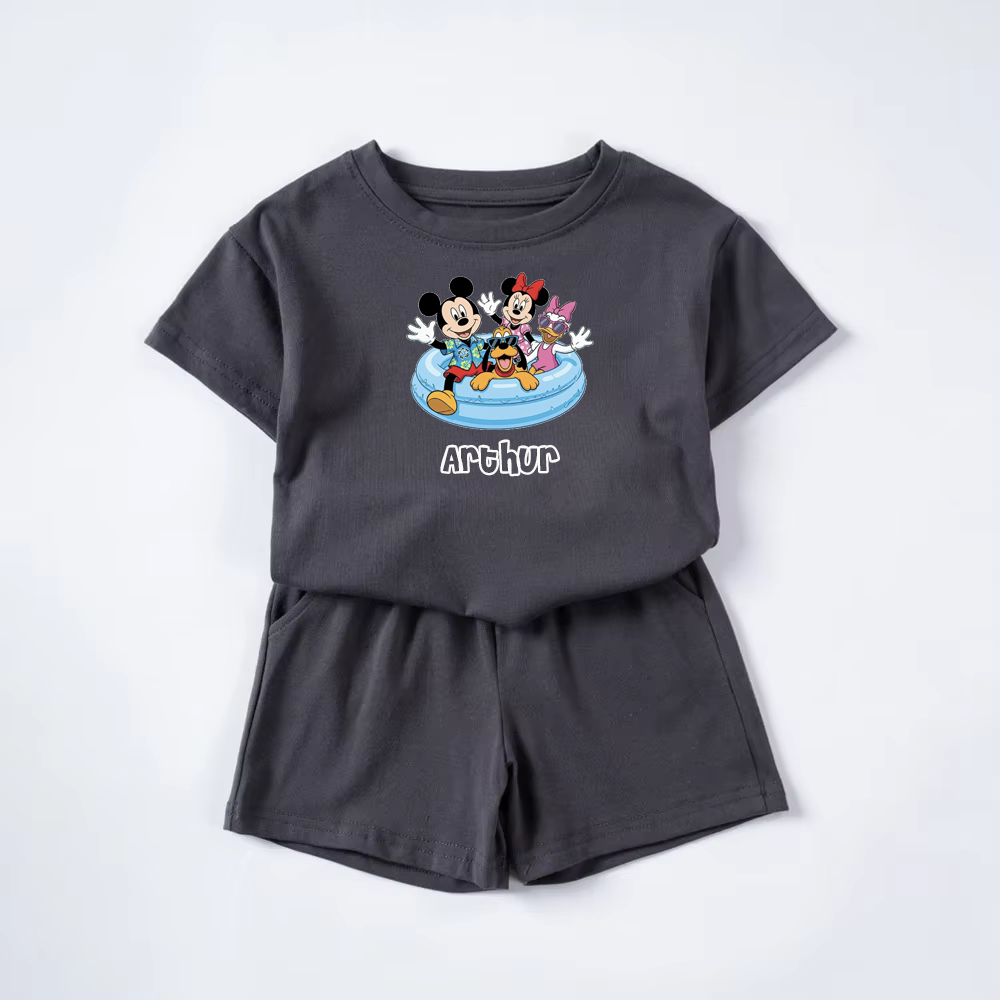 Mickey, Mini & Friends Personalised Short & T-shirt Personalised kids summer set