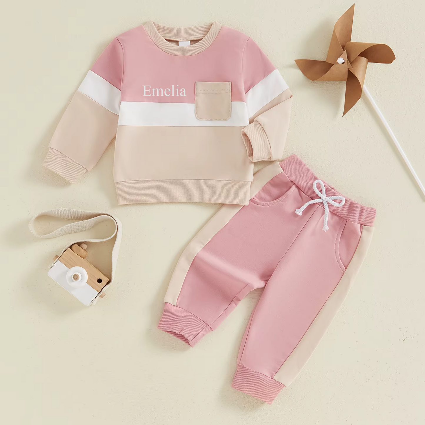 StripeBlock Personalised Kids Tracksuit Set