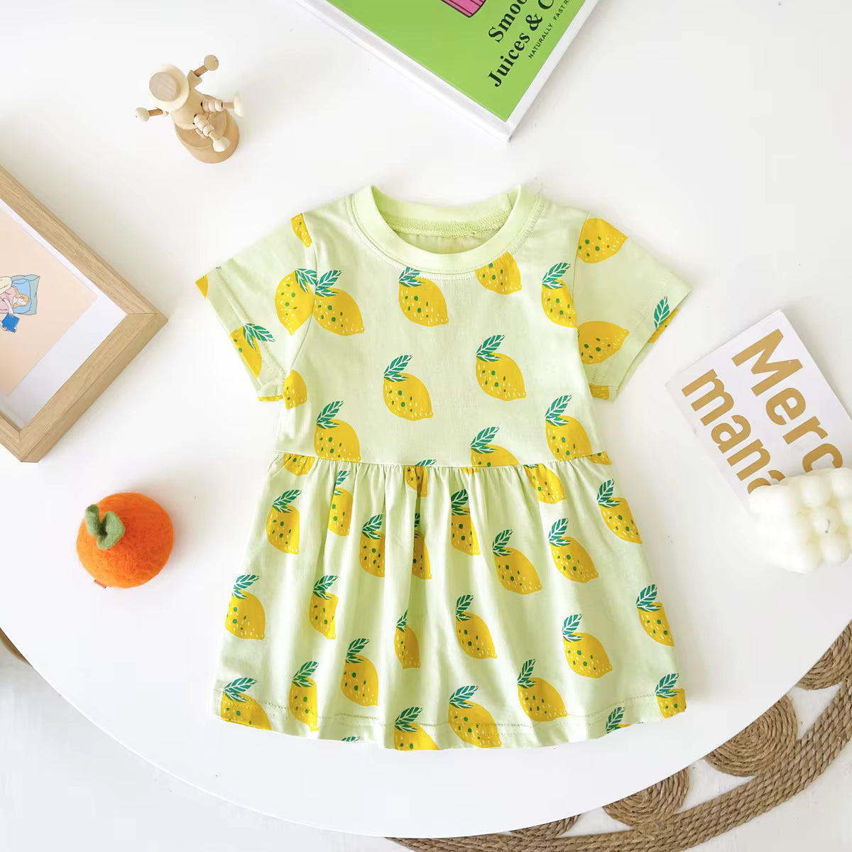 Personalised Lemon Print Dress