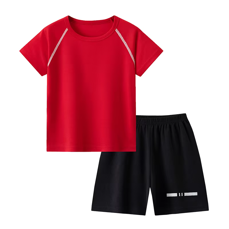 Sports short & t-shirt personalised kids set