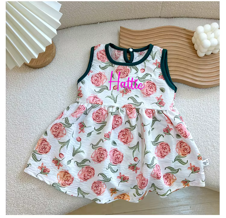 Patterned personalised childrens summer dress - various designs