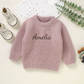 Knitted personalised kids sweater