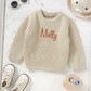 Knitted personalised kids sweater