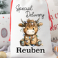 Faux Burlap personalised Christmas Gift present Bag/Sack Drawstring