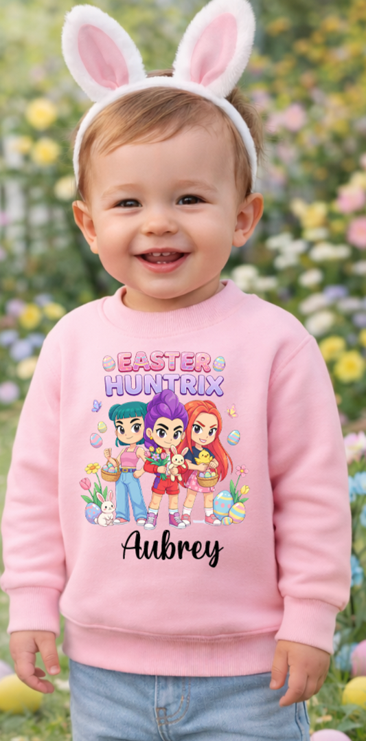 K-Pop Huntrix easter personalised kids sweater