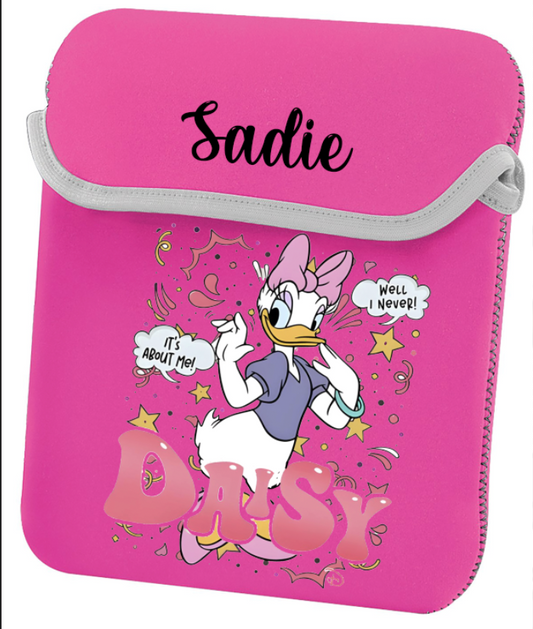 Personalised reversible ipad/tablet sleeve storage case Minnie