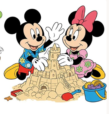 Mickey, Mini & Friends Personalised Short & T-shirt Personalised kids summer set