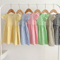 Personalised Gingham Flutter Sleeve Childrens Dress