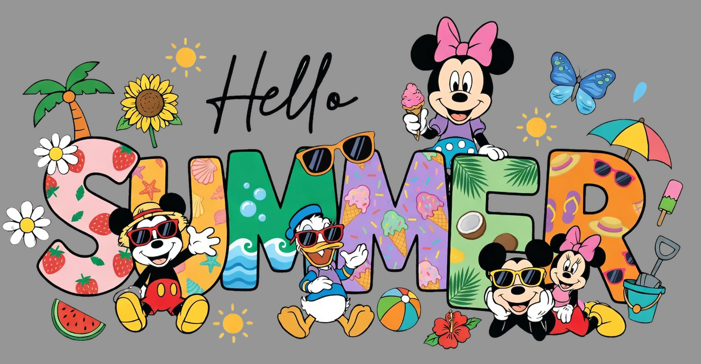 Disney personalised flutter sleeve top & short set