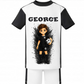 Sports short & T-shirt personalised kids character set