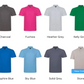 Short Sleeve Personalised Unisex Workwear logo Polo T-shirt