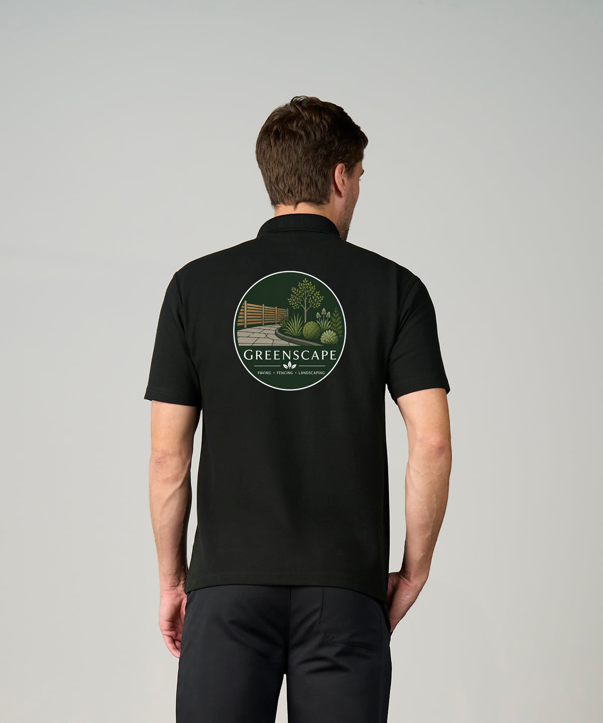 Short Sleeve Personalised Unisex Workwear logo Polo T-shirt