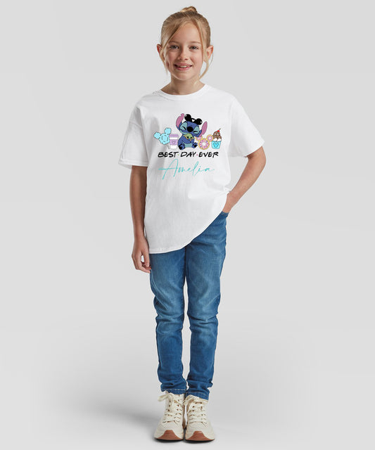 Best Day Ever Personalised kids summer short sleeve T-shirt