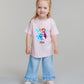 Frozen Friends Personalised kids summer short sleeve T-shirt