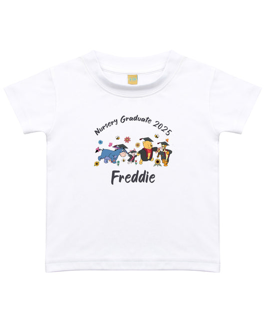 Nursery Graduate Personalised childs T-Shirt Winnie The Pooh
