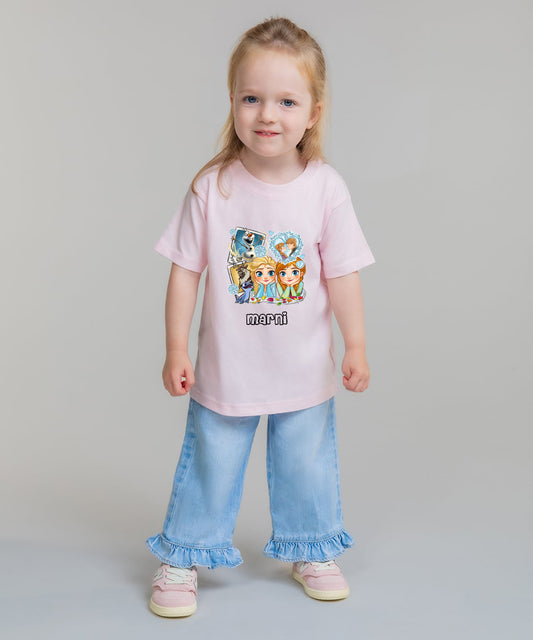 Frozen Personalised kids summer short sleeve T-shirt