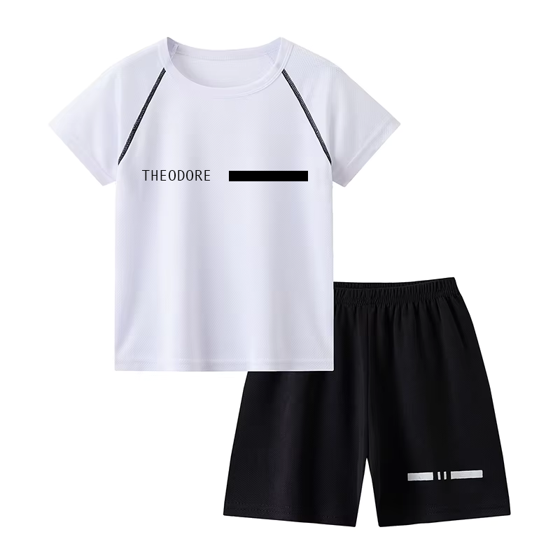 Sports short & t-shirt personalised kids set