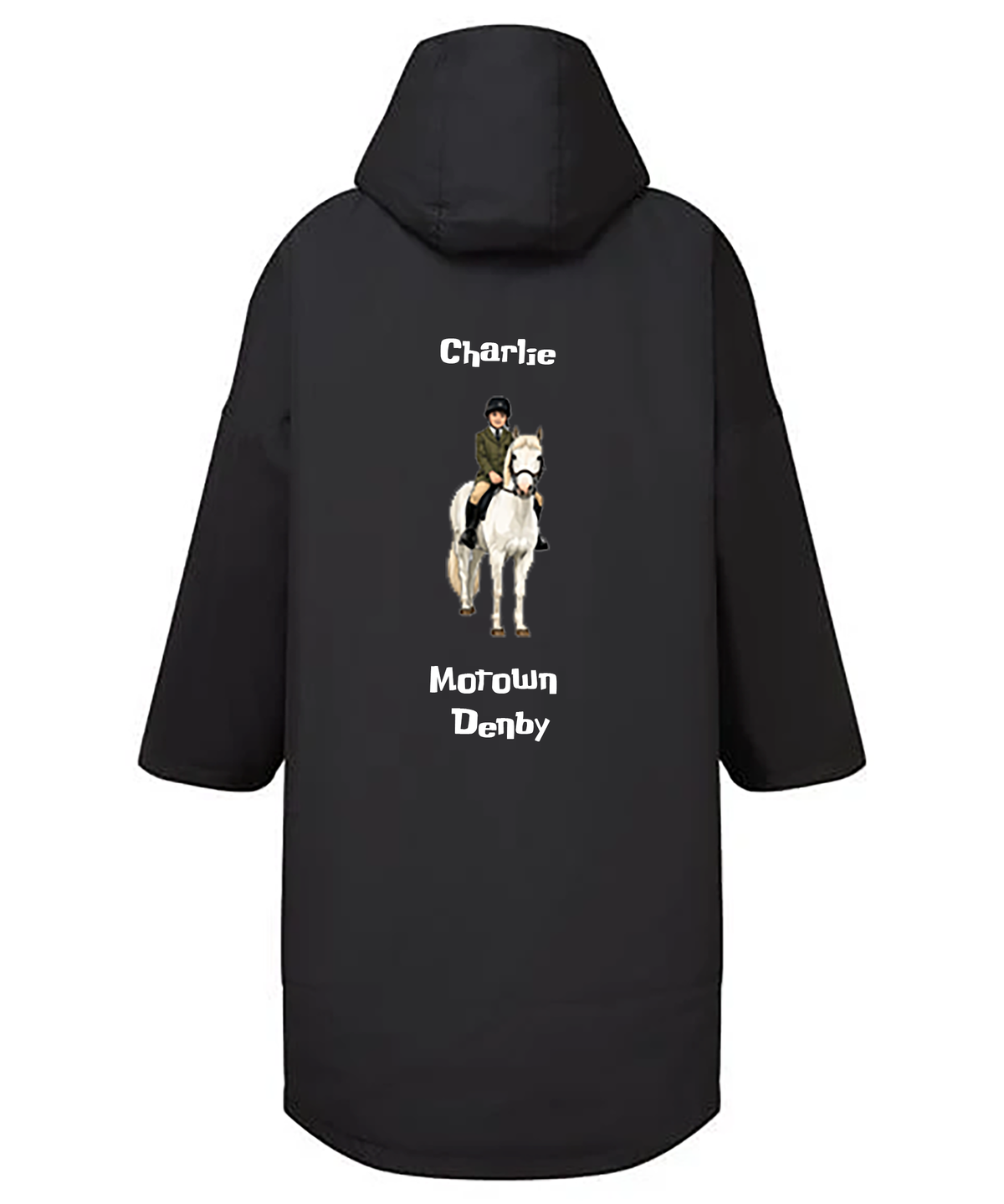 Kids personalised TriDri all-seasons waterproof dry robe coat