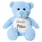 Blue Bear SnuggleMe Personalised Teddy - 19cm