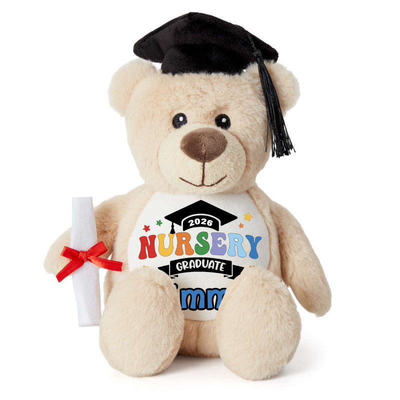Graduation teddy personalised plush 23cm