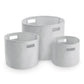 Canvas Storage basket Personalised set of 3 - various colours