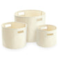 Canvas Storage basket Personalised set of 3 - various colours