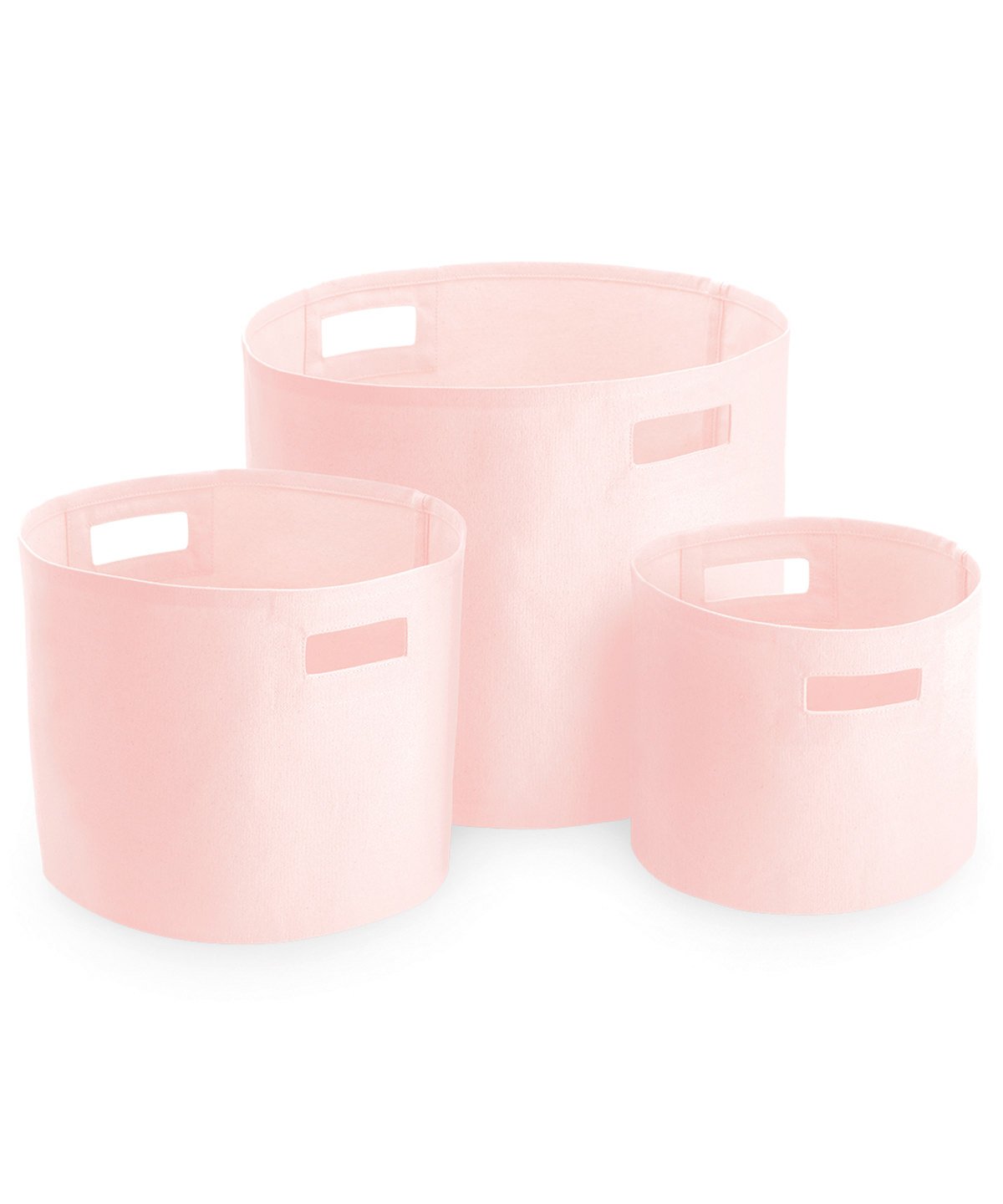 Canvas Storage basket Personalised set of 3 - various colours