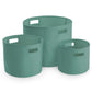 Canvas Storage basket Personalised set of 3 - various colours