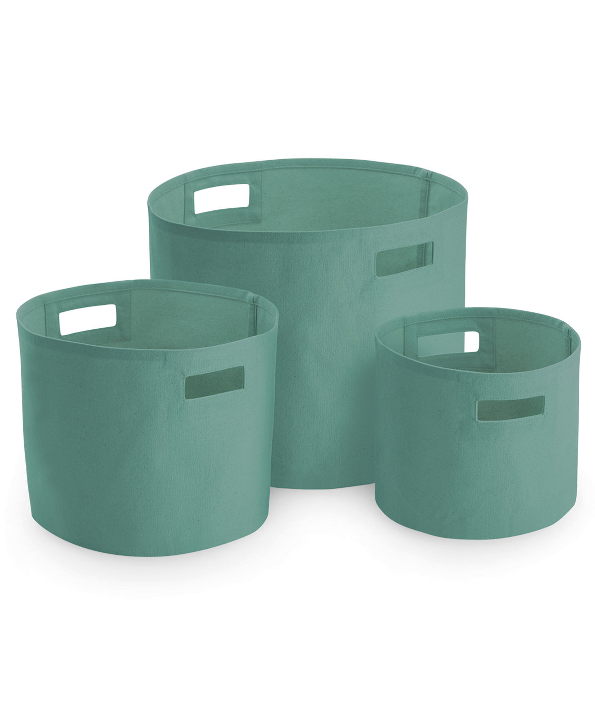 Canvas Storage basket Personalised set of 3 - various colours
