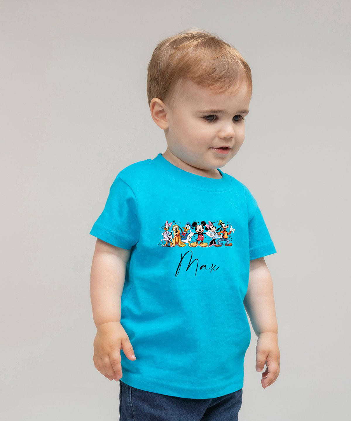Mickey & Co Personalised kids summer short sleeve T-shirt