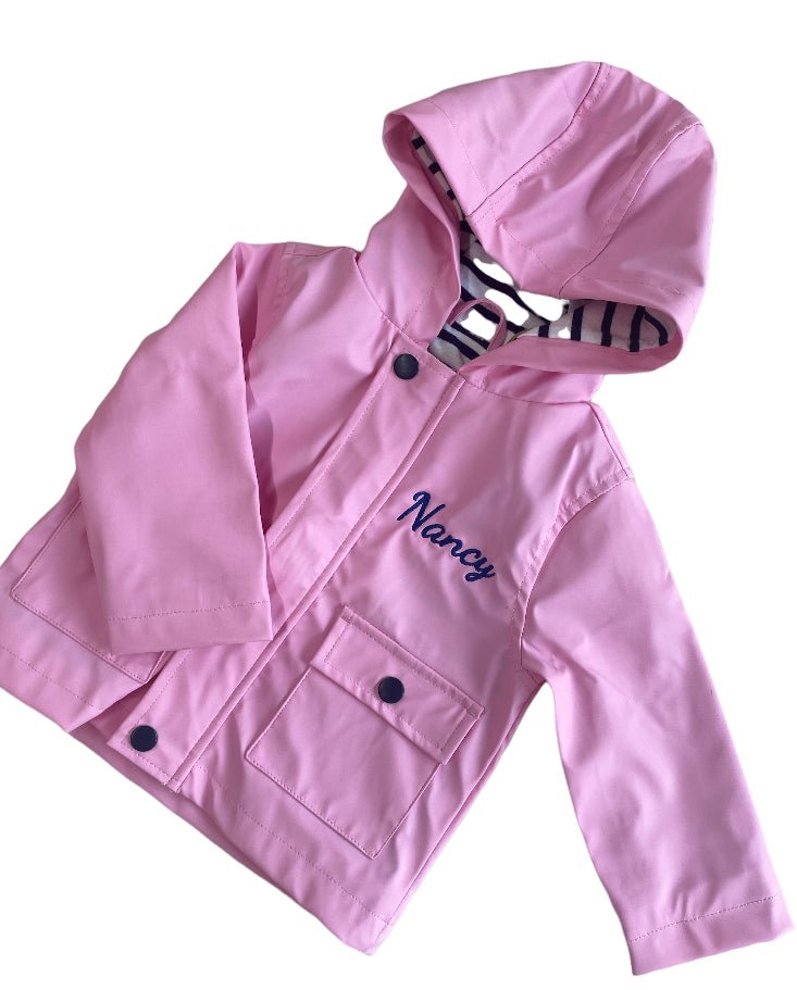 Baby/Toddler personalised Rain Splashy Jacket  coat Pink