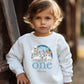 Blue Rainbow Personalised Birthday Jumper - Various Colours