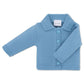 Button up Cardigan with Collar Blue