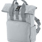 First Time Flyer personalised Mini Twin Handle Roll-Top Backpack beige design
