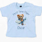 First Time Flyer personalised t-shirt with Blue design - various colour tops