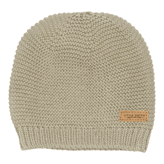 Little Dutch Knitted baby cap Olive