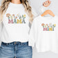 Matching Mini & Mama Mummy Personalised Jumpers flowers - Various Colours