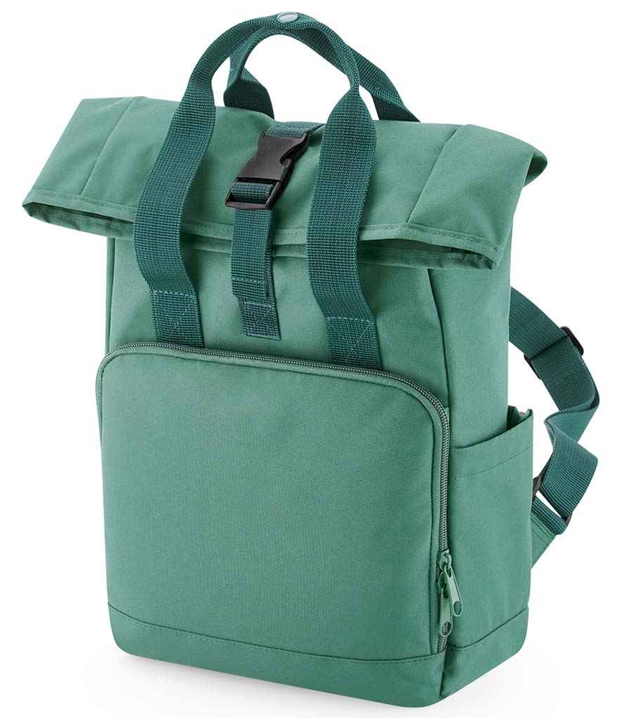 Mini Flyer personalised Mini Twin Handle Roll-Top Backpack blue design