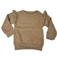 Name & Rainbow Design Frill Shoulder Sweater