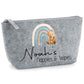 Nappy and Wipes storage bag with Blue rainbow & teddy design
