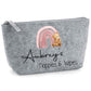 Nappy and Wipes storage bag with Pink rainbow & teddy design