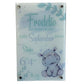 Nursery Birth Block Glass Wall Panel - Hippo