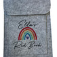 Personalised Child Health Record folder - Rainbow Design