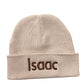 *Sample* Beige Personalised Childrens Beanie Hat