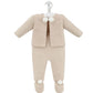Taupe Pom Pom Knitted Set